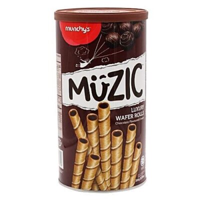 Munchy's Muzic Chocolate Wafer Roll 300g