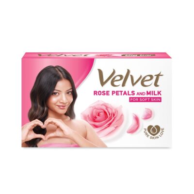 Velvet Soap Rose Petals & Milk 95g