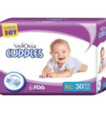 Velona Cuddles Baby Diapers,XL 30 pcs
