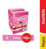 Marvel Baby Diapers, S 96 pcs