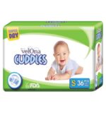 Velona Cuddles Baby Diapers,S 36 Pcs
